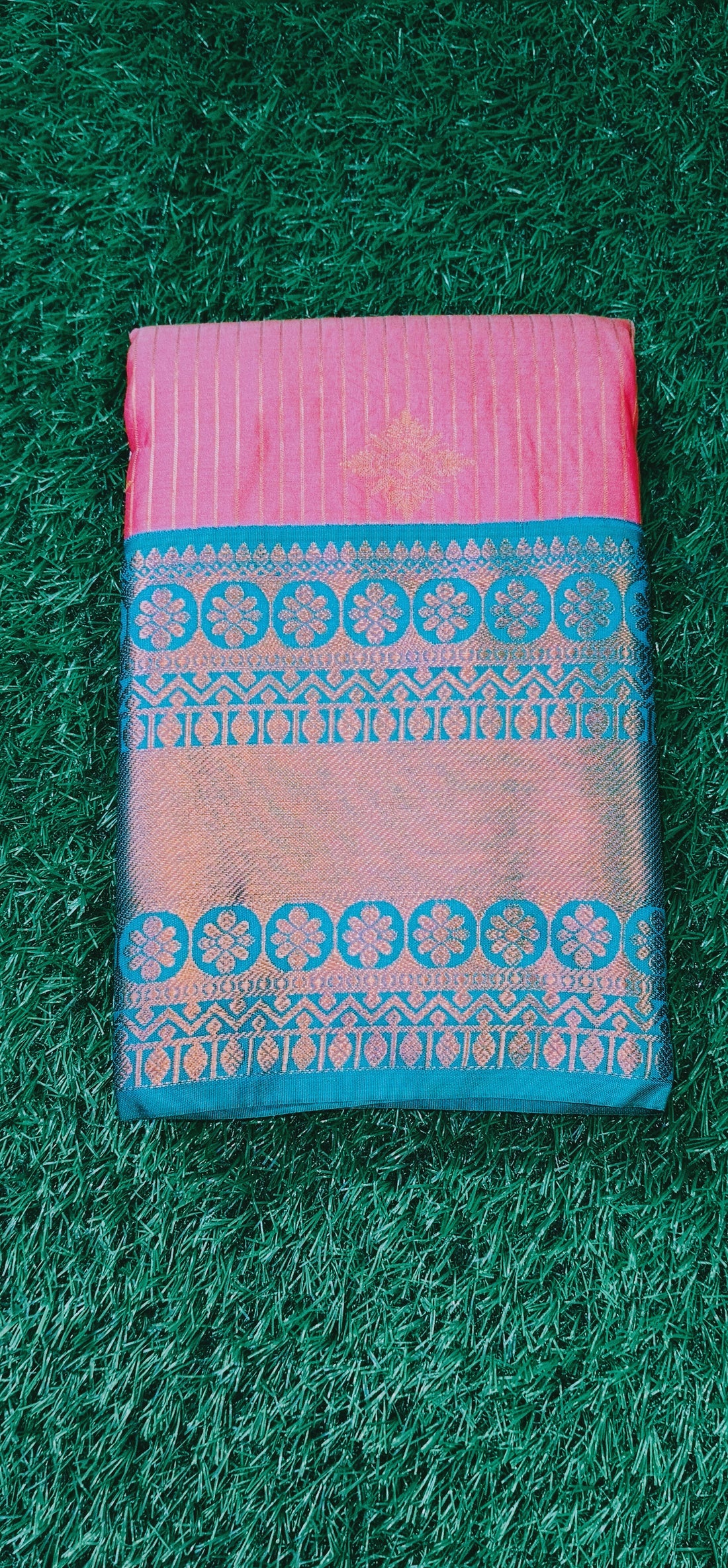 Pink & green colour silk sarees